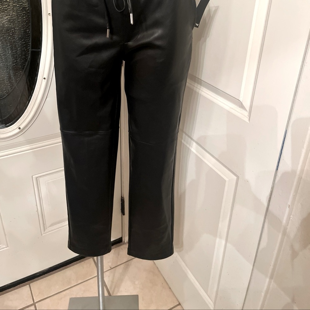Black faux Leather Pants
